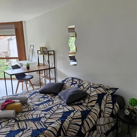 Joli Piece 15min A Pied Centre Depinal 4 Personnes Grace Au Canape Lit, Parking Prive Gratuit Et Parking Exterieur Gratuit Machine A Laver Tv Wifi Machine A Cafe Linge De Lit Et Serviettes Fournis